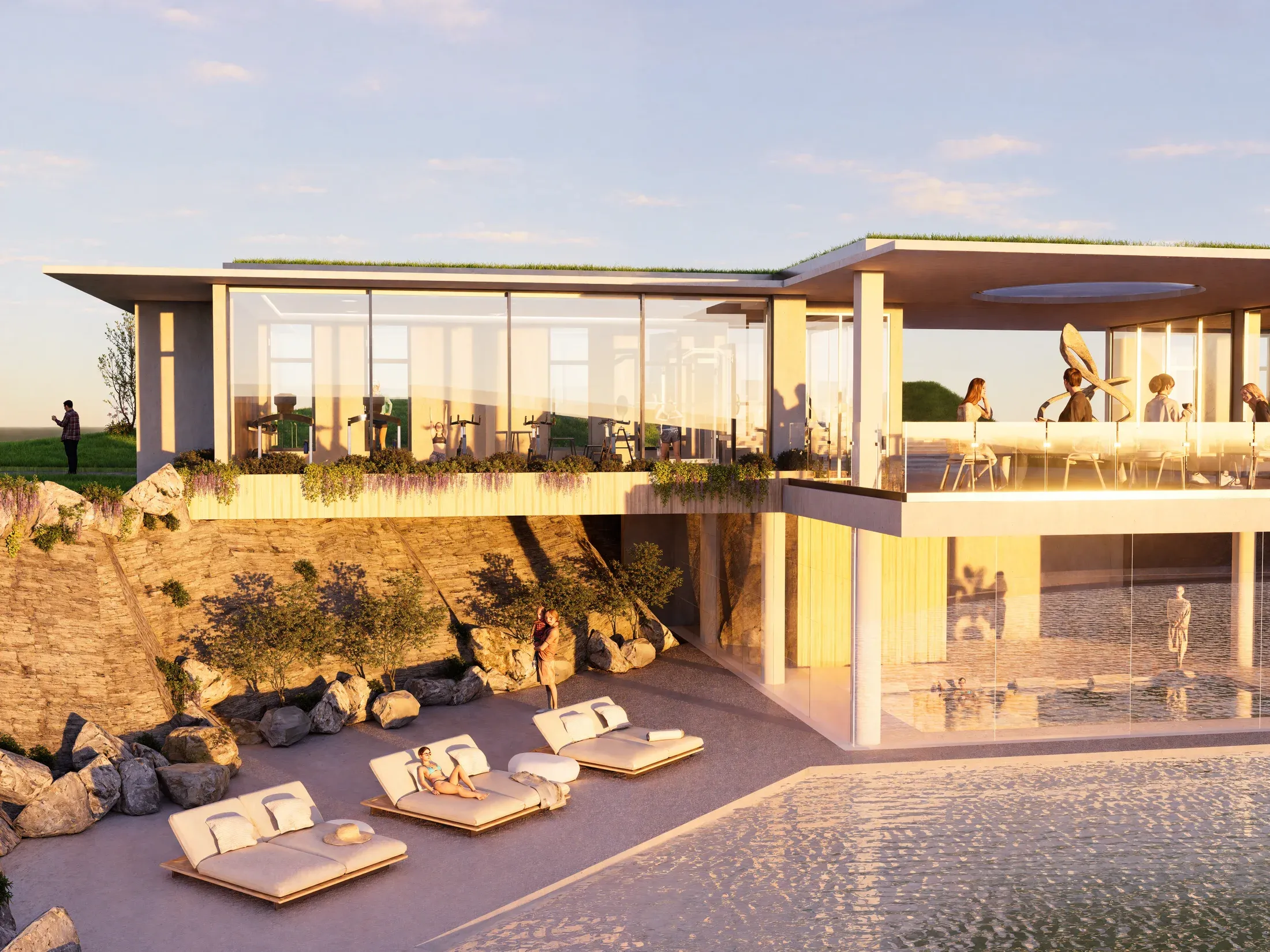 Render de un futuro espacio de Santa Celina